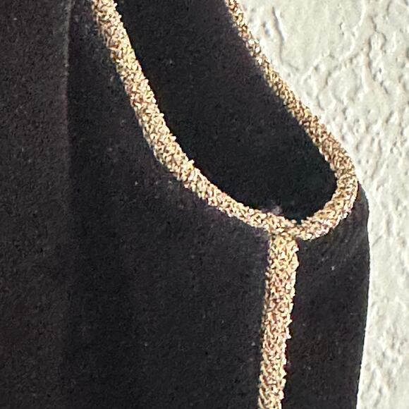 Saint Laurent Rare Russian Velvet Midi Vest size FR 34 Caftan Cotton - Picture 12 of 16